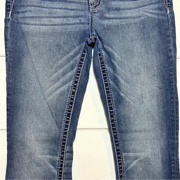 Miss Me Bootcut Medium Wash Jeans Sz28 Y2K Western Mid Rise - Picture 6 of 13